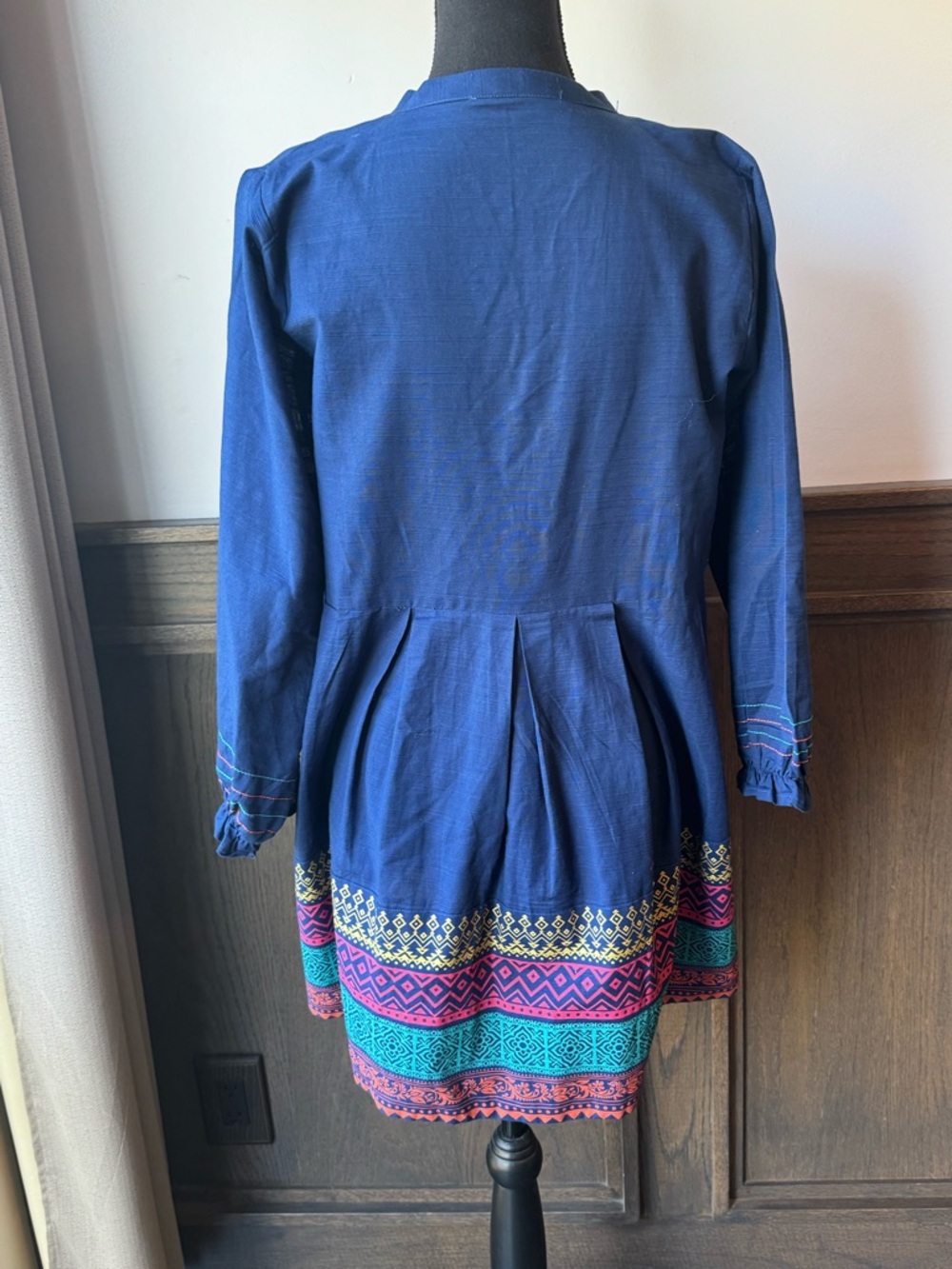 Screenery Bonanza Satrangi Blue Boho Chic dress 10 - Picture 4 of 7